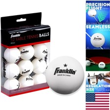 Durable 40mm Ping Pong Balls - 12 Pack, Perfect for Practice Competition