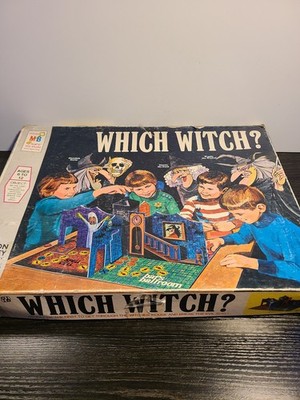 1971 Which Witch? Board Game Milton Bradley (4012) preowned Damage Box..