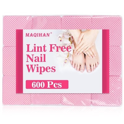 Lint Free Nail Wipes for Gel Polish Removal Non Woven Pads for Eyelash