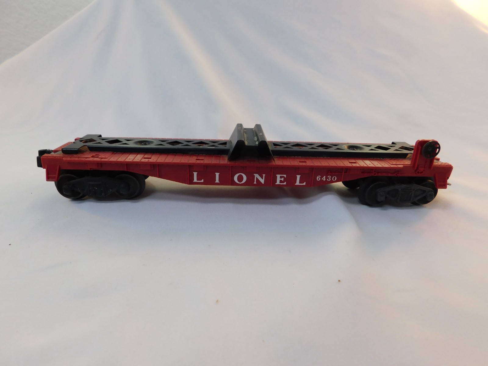 Lionel 6430 O Gauge Vintage Red Trailer Flat Car #6430