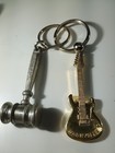 Gavel Keychain - Judge Lawyer Auctioneer Law At MSU AND Nashville Guitar Keychai — photo 1