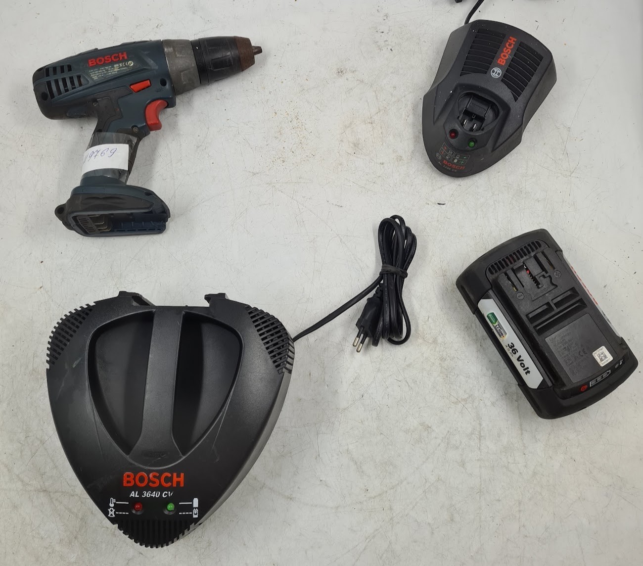 Lot of 4 Various Bosch Power Tools, Drill/Driver GSR 14,4V-L