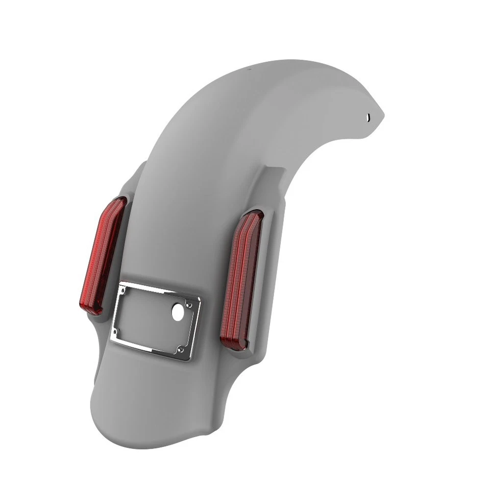 Guardabarros trasero extendido Dominator sin pintar para Harley Touring 2009-2013 Foto 4 de 4