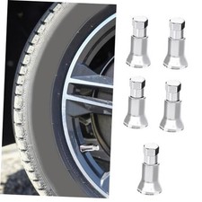 5Set Tire Valve Caps, Car Tire Caps Covers, Chrome Plated Tire Valve TR413AC