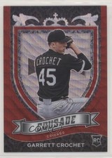 2021 Panini Chronicles Crusade Ruby Wave Prizm 112/199 Garrett Crochet #1 9pd