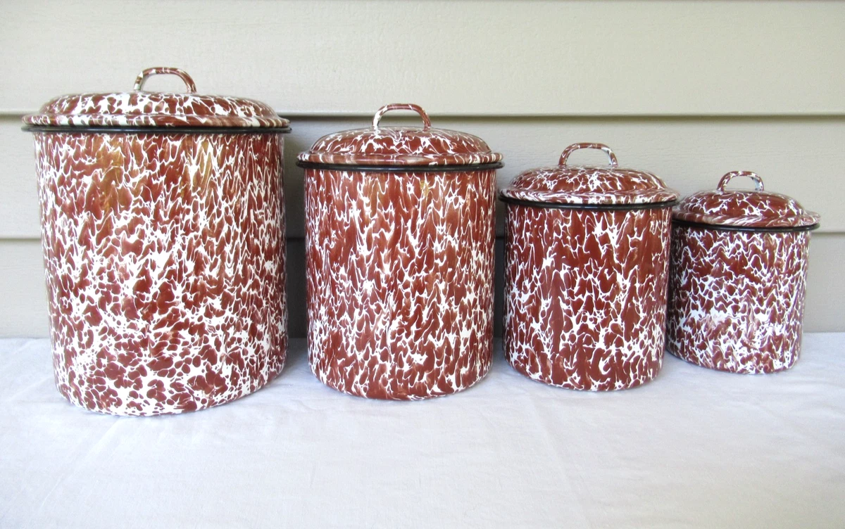 enamelware canister products for sale | eBay
