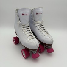Chicago Roller Skates White Pink Wheels Ladies US Size 10 CRS400