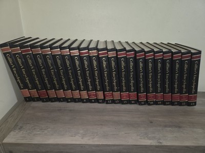 Collier's Encyclopedia Volumes 1-23 Missing 11 And 14 Books Are In EUC!!!