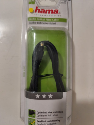 Hama HQ Audio-Lichtleiter-Kabel Toslink/Toslink M/M Schwarz 0,75m