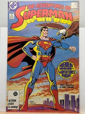 Adventures of Superman #424 (1987) - 1st Cat Grant & Samuel Lane Apps - DC - VF-