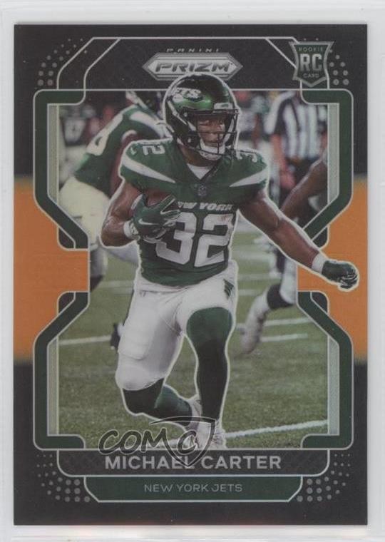 2021 Panini Chronicles Prizm Black Orange Prizm 58/75 Michael Carter #PB-20 0c6