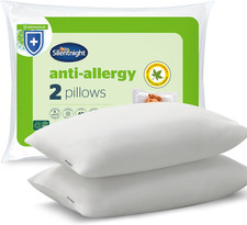 Silentnight anti Allergy Pillow Pack of 2 - Medium Support anti Bacterial Two Pa