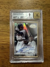 2018 Topps Gold Label Ronald Acuña Jr RC Framed Auto BGS 9 Auto 10 Rookie