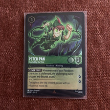 Disney Lorcana Attack of the Vine Peter Pan - Created by the Vine Rare Cold Foil