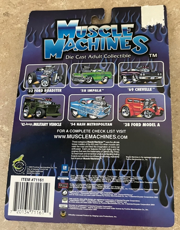 Veículo Funline 2003 Muscle Machines Purple '58 Impala Diecast 1:64 03-14 - Imagem 4 de 4