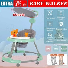 New 4 in 1 Adjustable Baby Walker Stroller Kid Toy Ride Car Play Activity Music