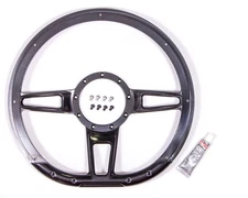 Billet Specialties Steering Wheel Formula D-Shaped 14in Black