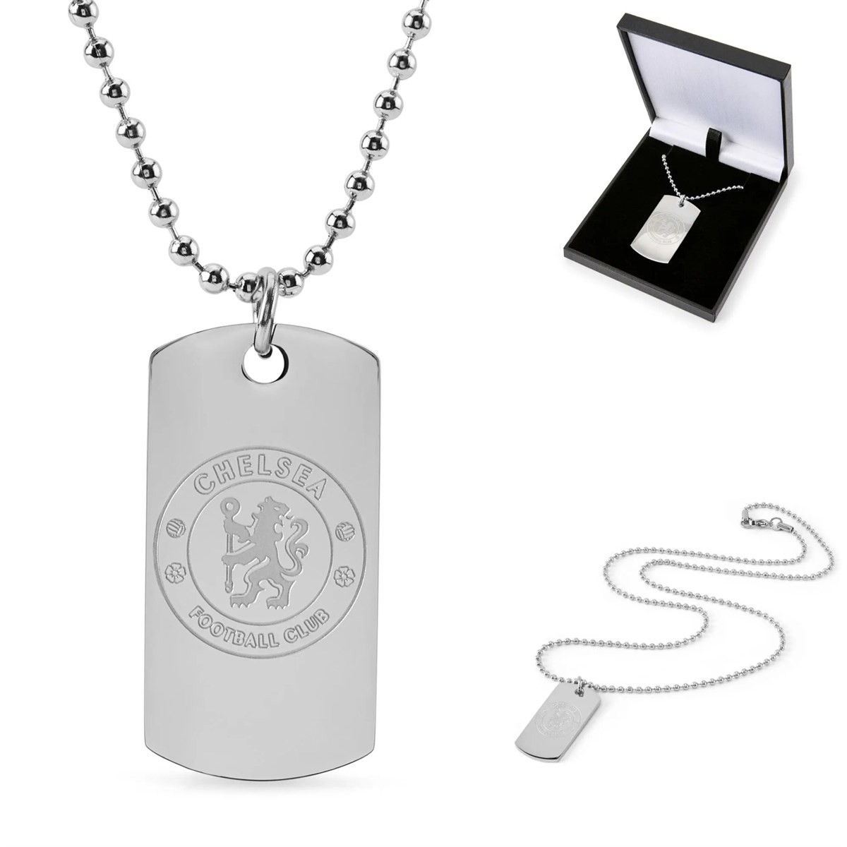 Team Officially Licensed Stainless Steel Dog Tag And Ball Chain - Chelsea Fc - Image 2