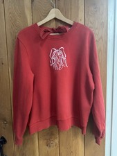 Damson Madder roter Pullover mit Bindeband Gr...