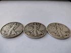Walking Liberty Half Dollar Silver Lot of 3 1939D 1941P 1942P Nice Coins See Pix