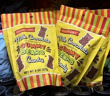 2 PACK NEW Trader Joe's Milk Chocolate Covered Gummy Bears