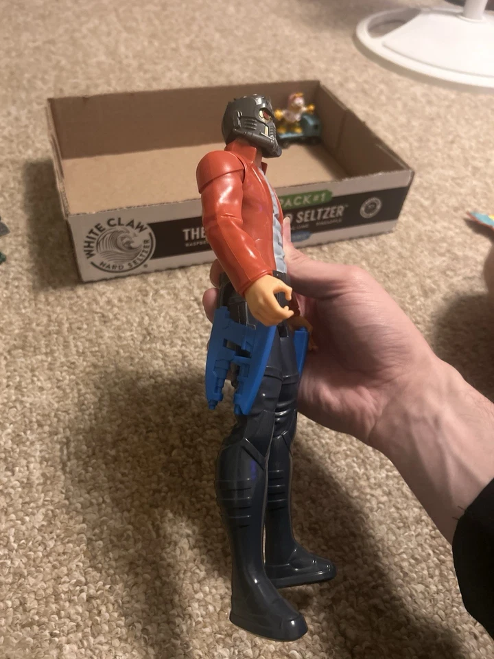 Figura de acción de juguete Star Lord Guardianes de la Galaxia Titan Hero Series Marvel 12" Foto 3 de 4