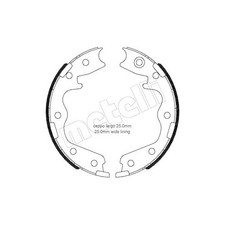 Bremsbackensatz Feststellbremse Metelli 53-0695 für Nissan Infiniti Hinterachse