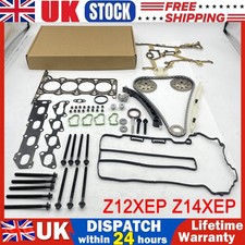 Head Gasket Set + Timing Chain Kit For Vauxhall Corsa D 1.2 1.4 Z12XEP Z14XEP