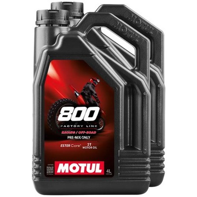 Motoröl Motul 2T synthetisch 800 Factory Line Offroad Racing 2 X 4 Liter API TC