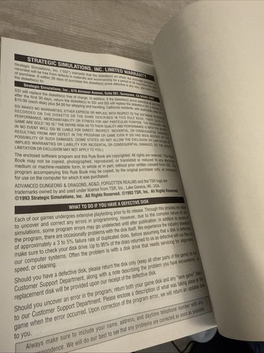 Official Advanced Dungeons and Dragons Eye of the Beholder Rule Book 111 - Picture 7 of 7