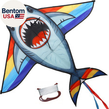 55.9'' Kites Easy to Fly for Kids Adults with 328.1 FT String, Beach Kite Outdoo
