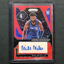 2023-24 Prizm Mike Miles Jr. Rookie Signatures Auto Choice Red 47/88