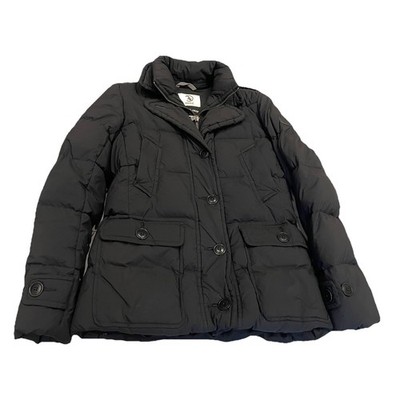 Aigle Black Puffer Jacket Down fill Women s size small Uk 8