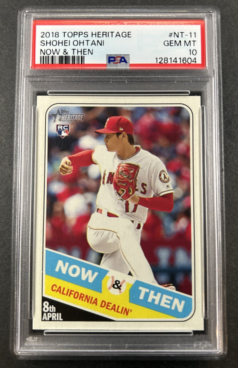 2018 Topps Heritage - Shohei Ohtani #NT-11 Los Angeles Angels - RC PSA 10