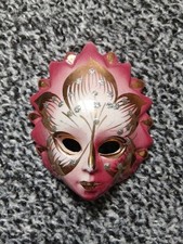 Vintage Small Venetian Style Wall Mask Mini Hanging Decorative