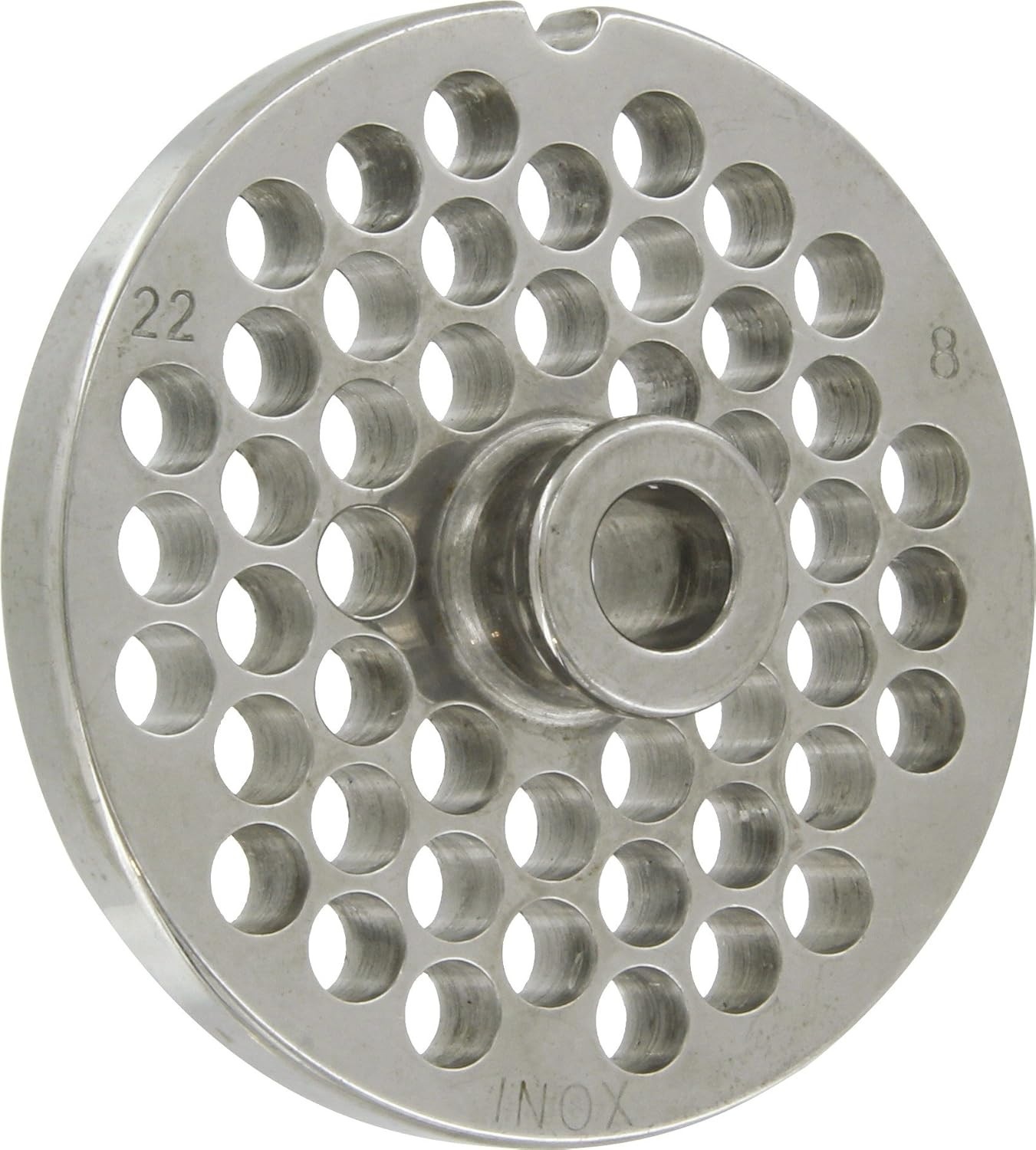 Piastra per Tritacarne 22 in Acciaio Inox AISI-420 | Fori da 8 mm