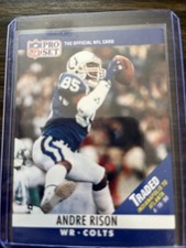 1990 Pro Set - Andre Rison #134 Traded on front white lettering