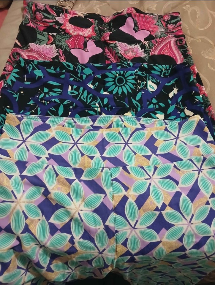 3 Pack Leggings Multicoloured Size Xl