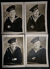 Lot of 4 Sailor In U. S. Navy Uniform WWII Photos 3 1/2 5 14 10c