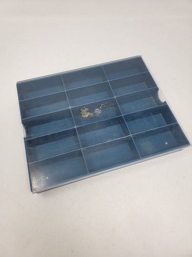 Vintage Rare Aurora Plastic Sliding Top T-Jet Carrying Case For 15 Slot Cars