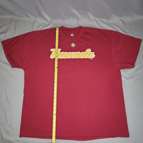 Majestic World Baseball Classic Venezuela Shirt Mens XXL Pablo Sandoval #48 WBC - Picture 10 of 11