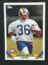 1993 TOPPS #604 JEROME BETTIS -ROOKIE CARD- THE BUS