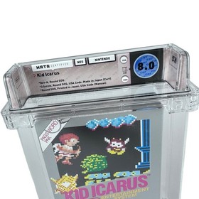 New NES Kid Icarus 3-Screw WATA 8.0 Graded CIB Complete in Box Nintendo Game