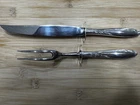 Gorham Willow Sterling Silver .925 Carving Set 2-piece