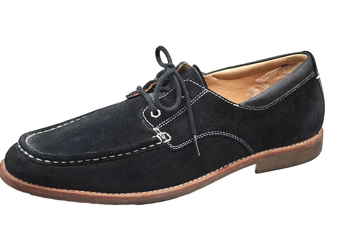 Scarpe in pelle scamosciata Uggs Australia da uomo Via Pitti Chukka nere 1000714 taglia 12