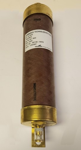 COOPER POWER 83F100 IVBTB 100 AMP 8.3 KV 50 KA X-Limiter Fuse Combined - Picture 2 of 5