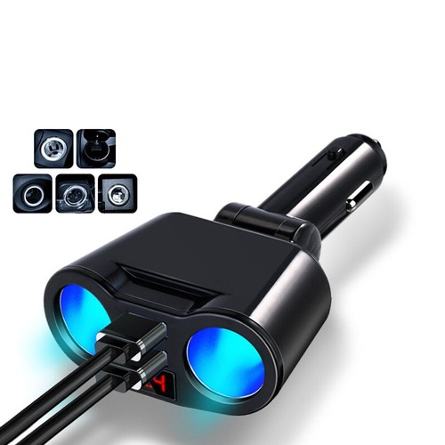 12V 24V Auto Kfz Zigarettenanzünder Doppelsteckdose Adapter - 2fach Verteiler - 第 3/11 張圖片