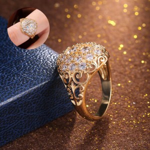 18k Yellow Gold Plated Gorgeous Jewelry White Sapphire Wedding Ring Size 6-10 18k Yellow Gold Plated Gorgeous Jewelry White Sapphire Wedding Ring Size 6-10