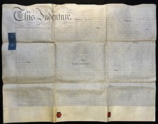 1847 Indentured Deed; Sir Charles Anderson & Ellis; Cottage in Meadow of Bole