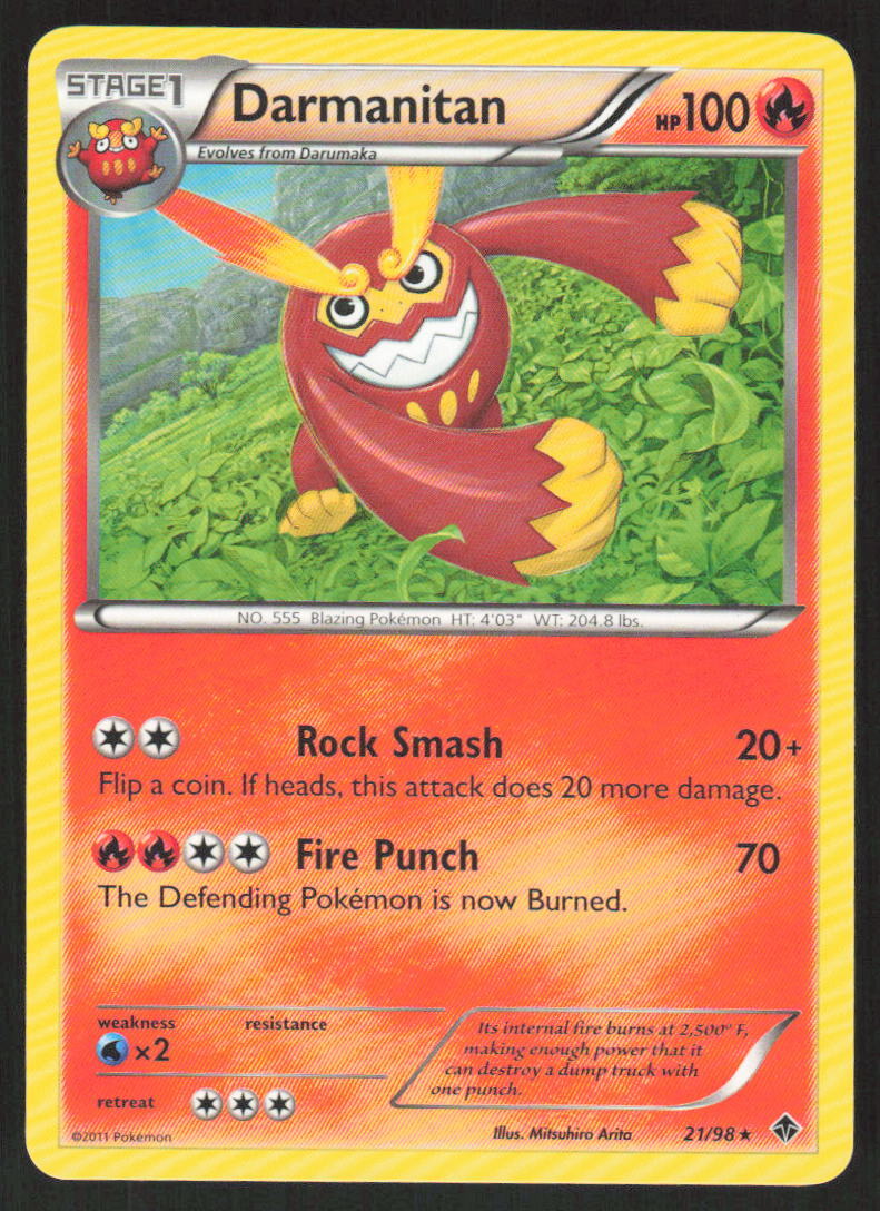Pokemon TCG Emerging Powers #21/98 Darmanitan LP